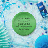 Text ändern - Aussie Slang Conversation 7" Pappteller (Party)