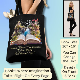 Text ändern, Bücher, in denen Fantasie fliegt Tasche