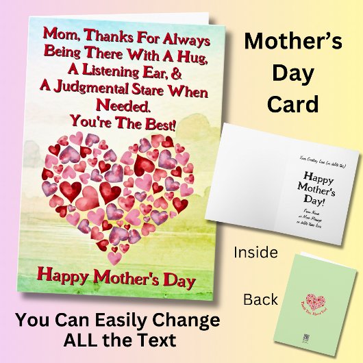 Text ändern, danke, dass Sie immer da sind, Karte