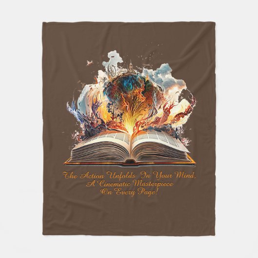 Text ändern, die Aktion entfaltet sich im Kopf, Bu Fleecedecke (Vorderseite)