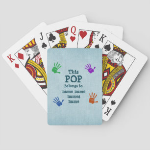 Text ändern - Dieser Pop gehört zu..Großvater Spielkarten