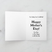 Text ändern, du bist keine normale Mutter; Pflanze Karte (Innenseite)