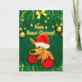 Text ändern, eine schöne Chrissy haben, Kangaroo S Karte (Vorderseite)