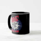 Text ändern, FORKLIFT-TREIBER nicht alle Superheld Tasse (Vorderseite Links)