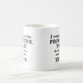 Text ändern, heute produktiv werden, Züge Kaffeetasse (Mittel)