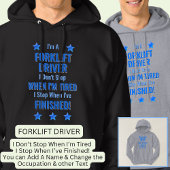Text ändern, ich bin ein FORKLIFT-TREIBER Nicht au Hoodie