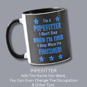 Text ändern, ich bin PIPEFITTER, halte nicht an Mü Tasse