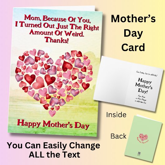 Text ändern, ich habe mich genau richtig seltsam h karte