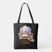 Text ändern, ich lese nicht nur Bücher, ich schrei Tasche (Rückseite)