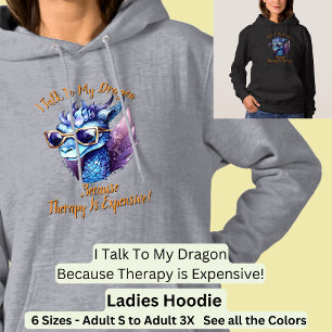 Text ändern, ich spreche, meine Drachentherapie is Hoodie
