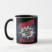 Text ändern, JOINER nicht alle Superhelden Tasse (Links)