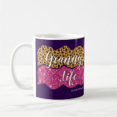 Text ändern Name #GrandmaLife Granny Life hinzufüg Kaffeetasse (Links)