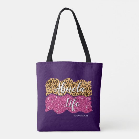 Text ändern Name #GrandmaLife Mimi Abuela Life hin Tasche (Rückseite)