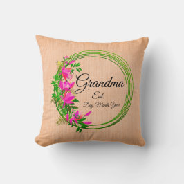 Text ändern Oma Est Großmutter Großkind Kissen