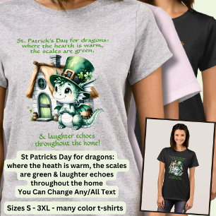 Text ändern, St Patricks Day für Drachen T-Shirt