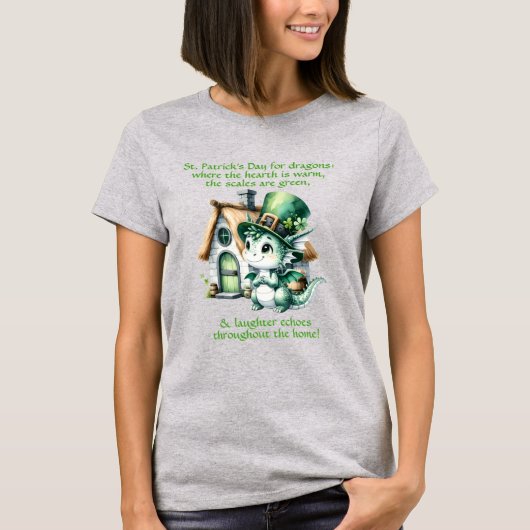 Text ändern, St Patricks Day für Drachen T-Shirt (Vorderseite)