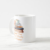Text ändern, Tee lesen Bücher trinken glücklich se Kaffeetasse (Vorderseite Links)