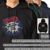 Text ändern, TILER - Nicht alle Superhelden Hoodie