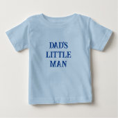Text ändern / Titel "Kleiner Mann des Vaters" Vate Baby T-shirt (Vorderseite)