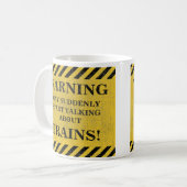 Text ändern, Warnung plötzlich anfangen, Züge zu s Kaffeetasse (Vorderseite Links)