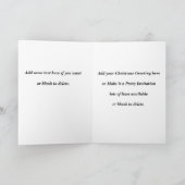 Text ändern, White Christmas Australia Day Cricket Karte (Innenseite)