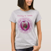 Text anpassen | Floral Liebe Circle T - Shirt (Vorderseite)