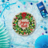 Text-Assiette-Joyeux-Noël 7 bearbeiten" Pappteller (Party)