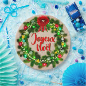 Text-Assiette-Joyeux-Noël 9 bearbeiten" Pappteller (Party)