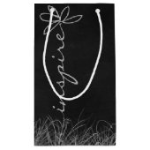 Text auf der schwarzen Tafel inspiriert Kleine Geschenktüte (Rückseite)