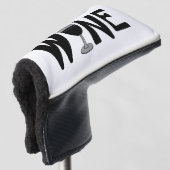 Text aus Weinglas Golf Headcover (3/4 Vorderseite)