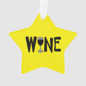 Text aus Weinglas Ornament (Rückseite)