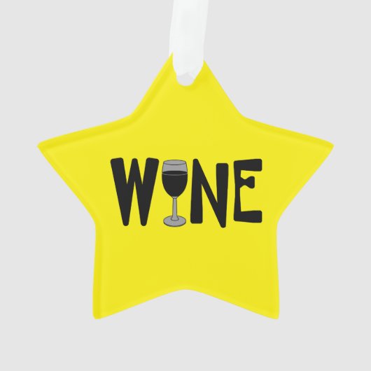 Text aus Weinglas Ornament (Rückseite)