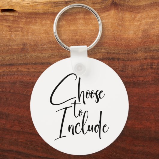 Text "Auswählen, um einzuschließen" Schlüsselanhänger (Vorderseite)