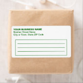 Text Based in Green Business Shipping Label (Insitu)