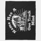 Text bearbeiten hinzufügen, hat einen Track-Mind-D Fleecedecke (Vorderseite)