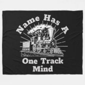 Text bearbeiten hinzufügen, hat einen Track-Mind-D Fleecedecke (Vorderseite (Horizontal))