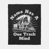 Text bearbeiten hinzufügen, hat einen Track-Mind-D Fleecedecke (Vorderseite)