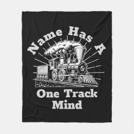 Text bearbeiten hinzufügen, hat einen Track-Mind-D Fleecedecke