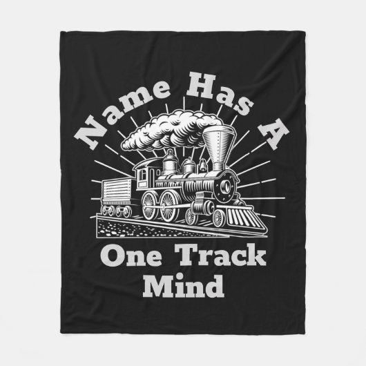 Text bearbeiten hinzufügen, hat einen Track-Mind-D Fleecedecke (Vorderseite)