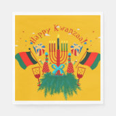 Text bearbeiten Matching Kwanzaa Party Luncheon Serviette (Vorderseite)