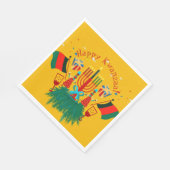 Text bearbeiten Matching Kwanzaa Party Luncheon Serviette (Ecke)
