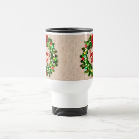 Text bearbeiten, Straße der Reise joyeux Noël Reisebecher (Mittel)