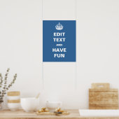 Text bearbeiten und Spaß haben! Poster (Küche)