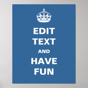Text bearbeiten und Spaß haben! Poster