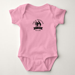 Text bearbeiten, Vater-Tochter-Beste Freunde, Händ Baby Strampler