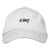 Text bedruckte Baumwolle bestickt Hats Caps Bestickte Baseballkappe (Vorderseite)