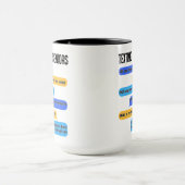 Text-Code für Senioren für die unruhige Altersvers Tasse (Zentrum)