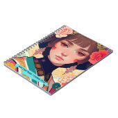 TEXT CUSTOM - Chinesisches Bild von der Schönheit  Notizblock (Linke Seite)