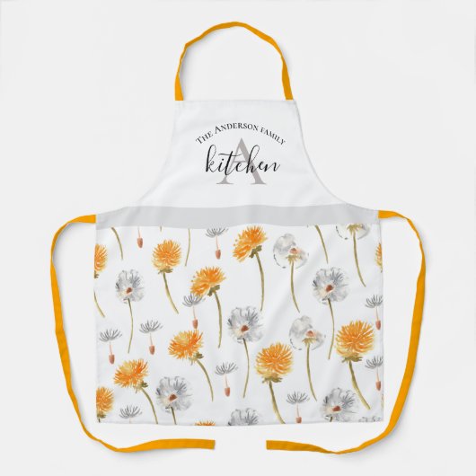 Text der Blume von Dandelion Schürze (Vorderseite)