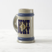 Text der Kentucky-Flagge Bierglas (Vorderseite Links)